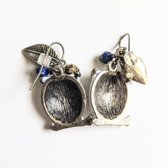Owl Earrings with Jewels - Picture 4 of 6